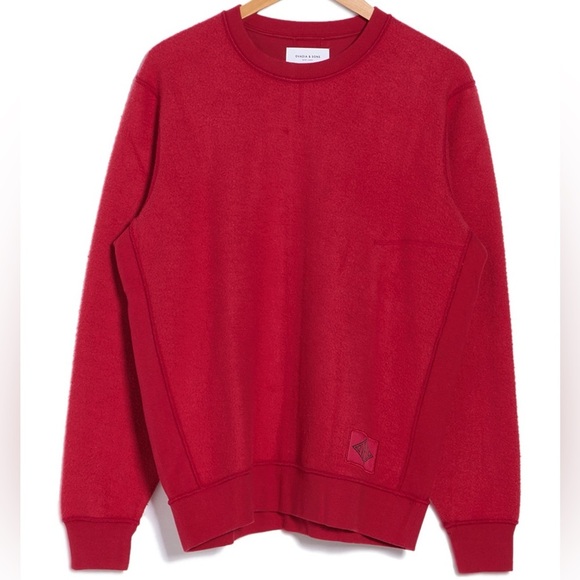 Ovadia & Sons Red Dune Inside Out Sweatshirt Mens Crew Neck Sweatshirt Size XL - Picture 1 of 14